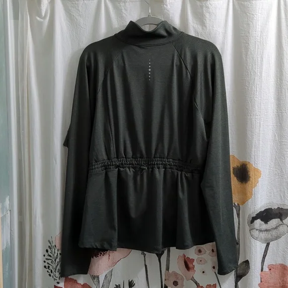 Women's Size XL Dark Green Athletic Jacket by Tech Gear - Picture 5 of 8